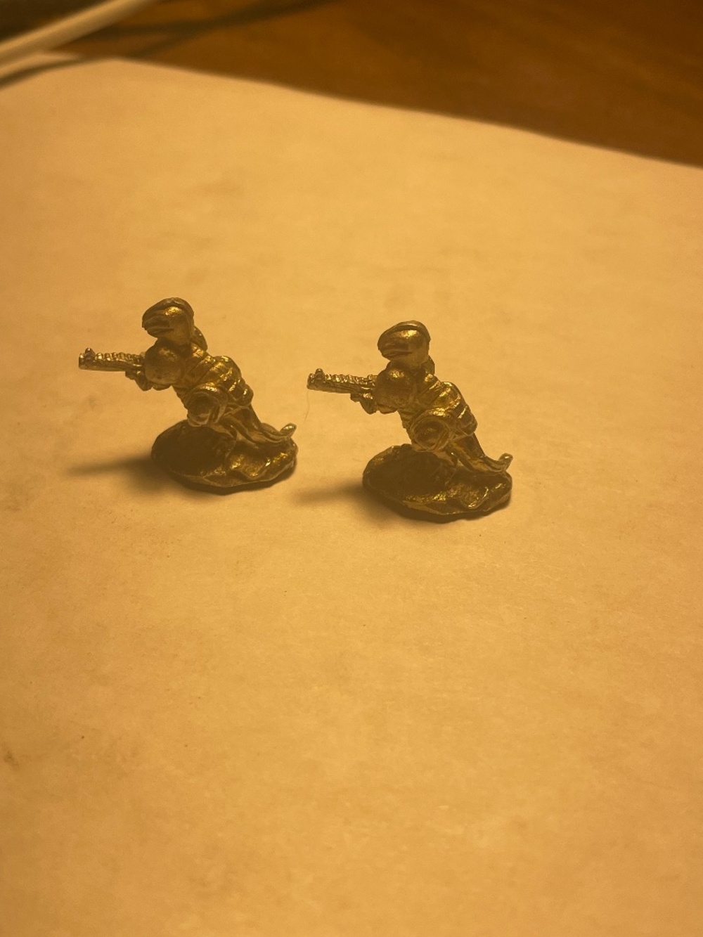 Vintage Warhammer 40K Reptilian Soldier figures